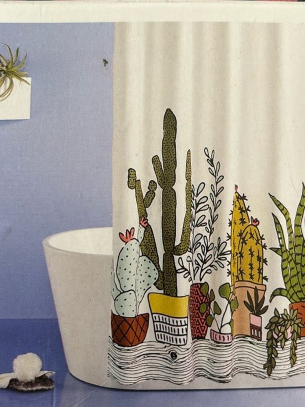 Botanical Cactus Shower Curtain